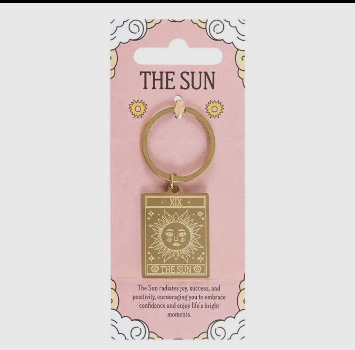 The Sun Tarot Card Keyring