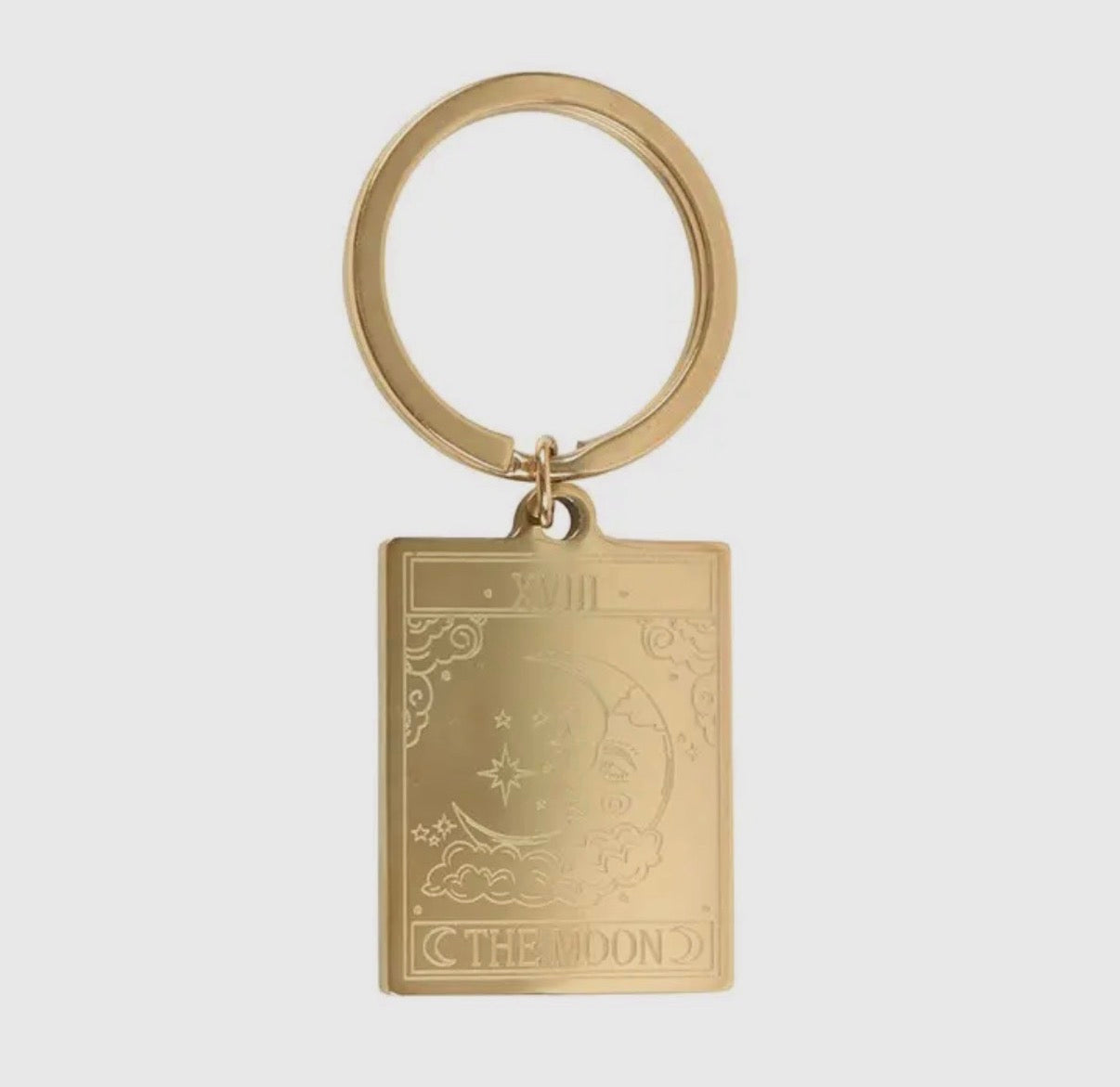 The Moon Tarot Card Keyring