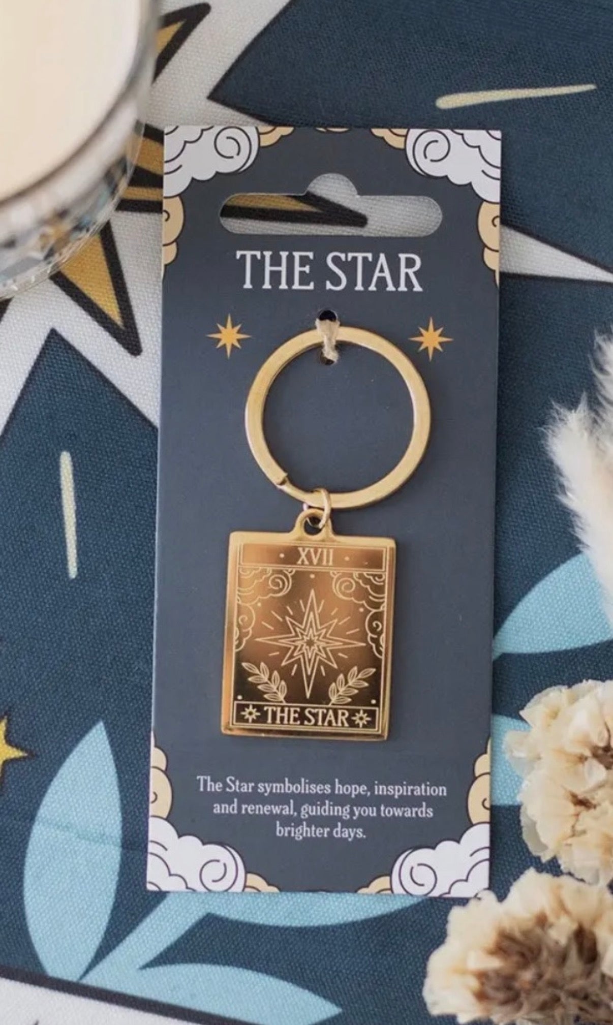 The Star Tarot Card Keyring