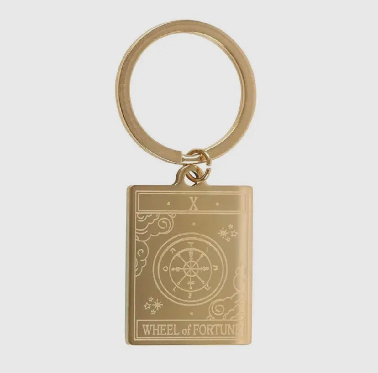 Wheel of Fortune Tarot Card Keyring