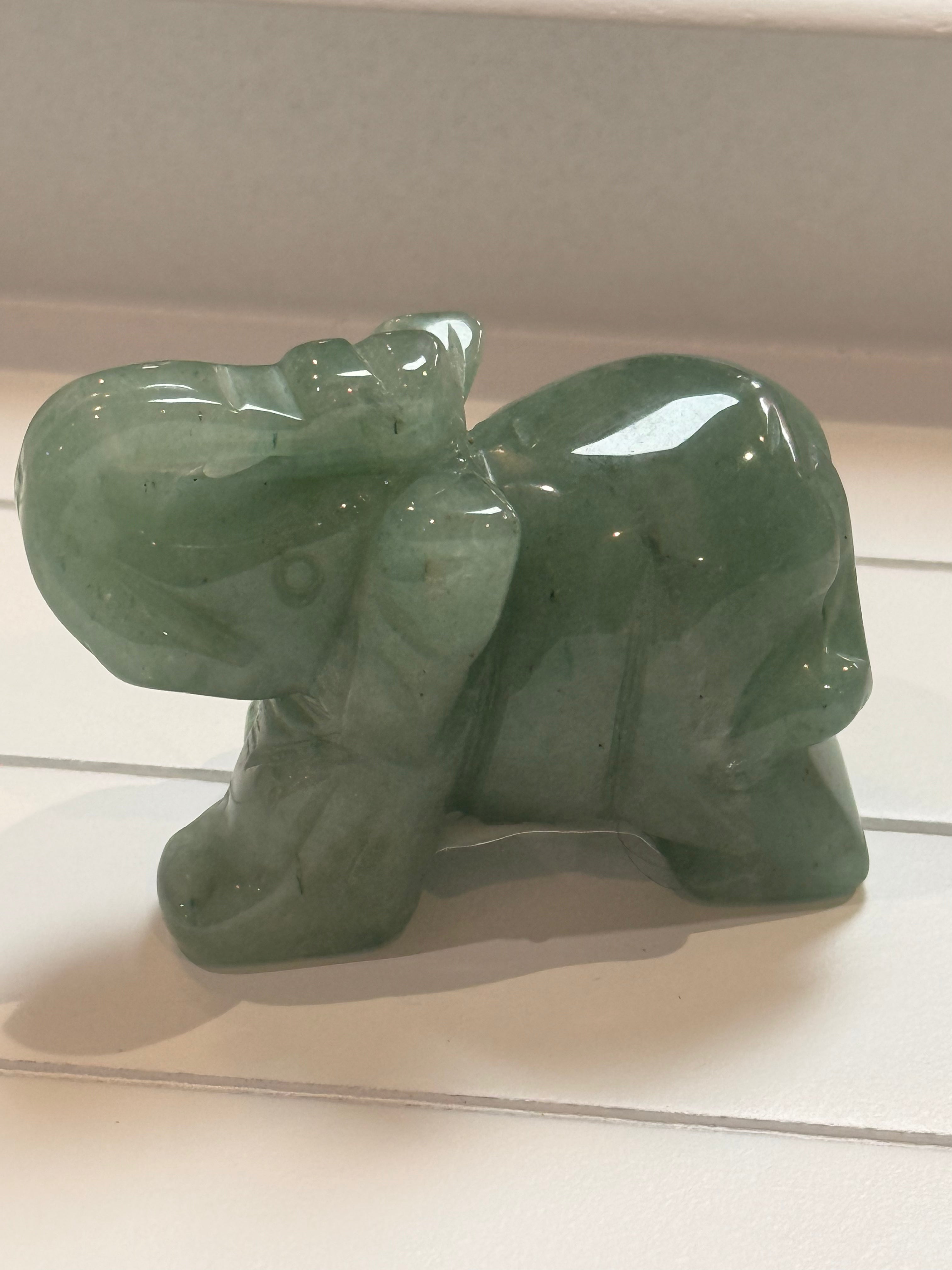 Green Aventurine Elephant